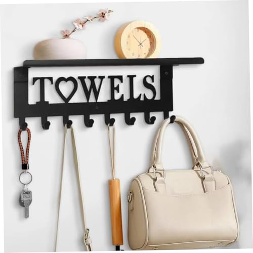 Toalleros para baño pared con ganchos sobre la puerta de metal 6