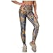 Briskorry Lingerie Top Sports Leggings da donna Tight High Workout Bottom Yoga Vita Tie-dye-dye Pantaloni con stampa coniglietto pasquale bottiglia, Blu, M