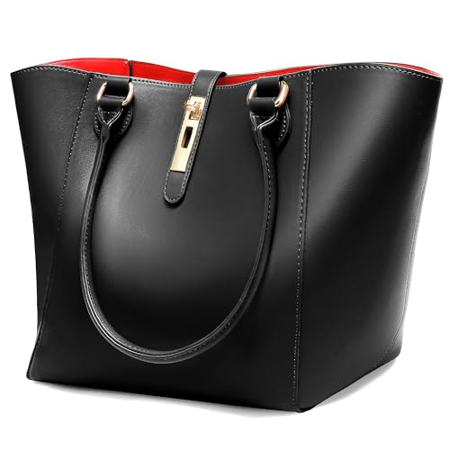 Bolso tote grande para mujer de cuero vegano