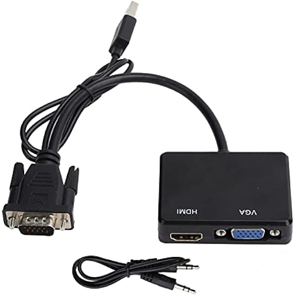 Generic высокого разрешения VGA к VGA мультимедийный интерфейс сплиттер эффективный адаптер для компьютерных аксессуаров поддерживает два дисплея для мониторов проекторов с питанием от USB