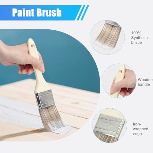 Koalafast Paint Roller Kit-29 Piece Paint Set with 40" Extension Pole,9"4" Paint Rollers,Paint Brushes,Tray,Painting Supplies for Home Interior & Home Improvement - Image 4