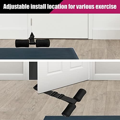 Topfinder Nordic Hamstring Curl, Adjustable Nordic Curl Strap for Sit-ups Exercise Equipment Squats Leg Abdominal Core Training Home Gym Workout