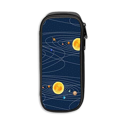 Preisvergleich Produktbild Planet Pencil Pen Case Beuteltasche Student Stationery Office Kosmetische Schminktasche Aufbewahrung Schwarz