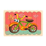 Palillo de madera Puzzle 0.1 niños pequeños Fruta Animal Tráfico Dinosaurio Puzzle Juguete