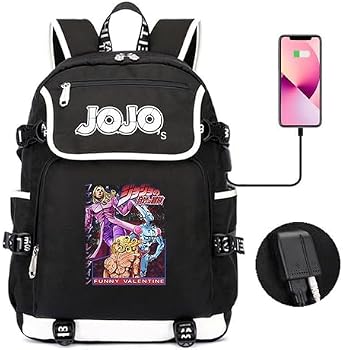 IU グッズ RICHSAIKOU JoJo Mochila Bizarre Adventure Anime 26L Jotaro Dio