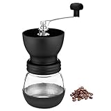 Manual Coffee Bean Grinder | Adjustable Coarseness Ceramic Mill | Hand Held Coffee Mill | Compact Crank For Home, Office & Travelling | M&W