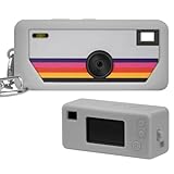 Silicone Case for Kodak CHARMERA Keychain Digital Camera Blind Box, Photo Mini Keychain Camera Sleeve with Precise Cutouts & Scratch Protection - Camera NOT Included (Grey)