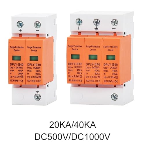 Parasurtenseur PV SPD 2 pôles 800V pour stopper les courts-circuits DC