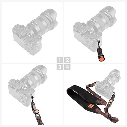 Camola Quick Release Heavy-Duty Camera Strap Adjustable Camera Neck Strap Suitable for all SLR Cameras