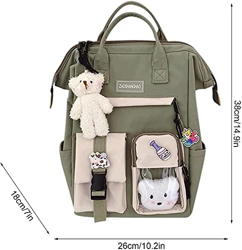 Kawaii Backpack with Kawaii Pin and Accessories Cute Kawaii Backpack Japanese School Bag JK Anime Shoulder Bag Japanese Style School Handbags for Cosplay Crossbody Bag