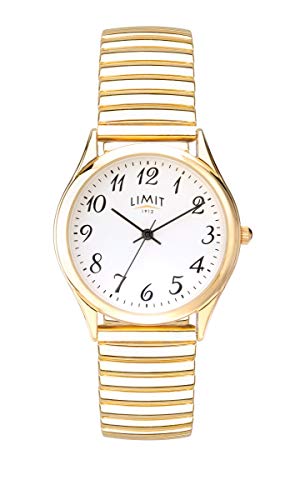Image of Limit Men's Classic Expander Watch with Gold Plated case and Gold Plated Stainless Steel Expander Bracelet