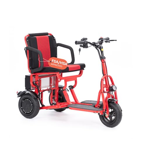 Alton Folding Mobility Scooter, Cougar Red