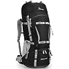 MOUNTAINTOP 70L Internal Frame Backpack Camping Backpacking Hiking Backpack for Men Women with Rain Cover