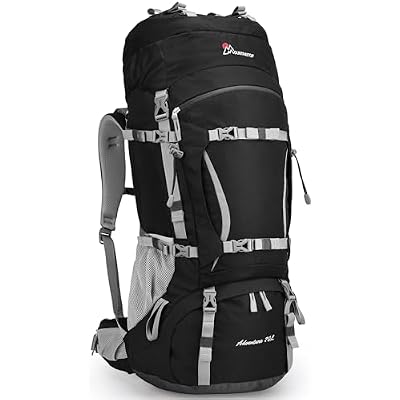 MOUNTAINTOP 70L Internal Frame Backpack Camping Backpacking Hiking Backpack for Men Women with Rain Cover