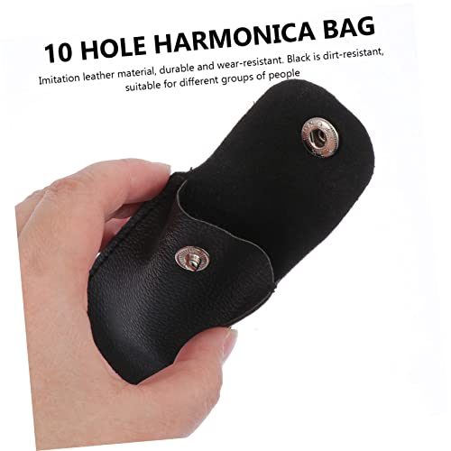 SUPVOX 2-Pack Harmonica Case for 10 Hole Harmonica Portable Storage Pouch Lightweight Durable Bag Musician Accessories 5.11X2.36X0.39In by SUPVOX - Image 8