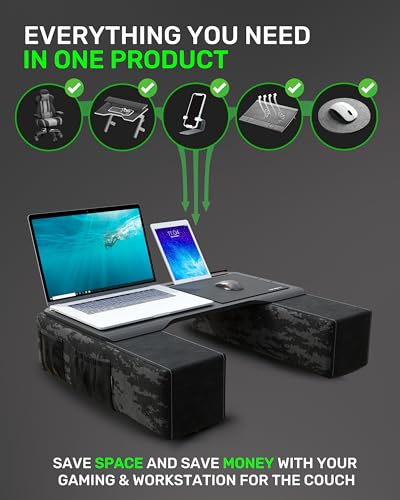 Image of Couchmaster CYBOT - Ergonomic Lap Desk for Notebooks or Wireless Equipment, Including Pillows, Mousepad