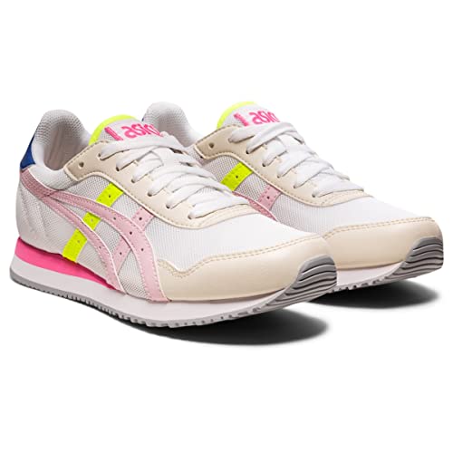 Asics Women's Tiger Runner Sportstyle Shoes, 9.5, White/Cotton Candy #TOP1