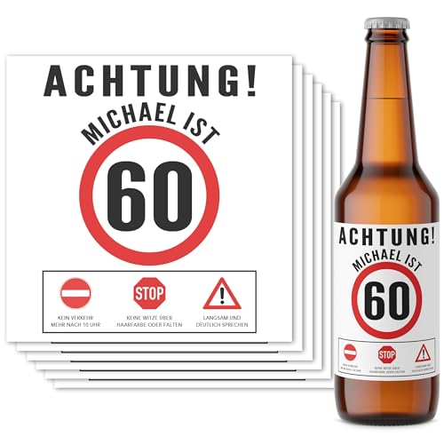 Bieretiketten 60. Geburtstag