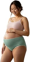 Pregnancy Panties for Women | Over Belly Maternity Briefs | Breathable Stretchable Cotton Innerwear Pack of 1 (Pista)