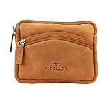 Finelaer leather Coin Pouch Purse For Men Size 4.9 x 3.8