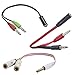 Produktbild ibasenice 3 stücke stecker auf 2 weibliche Splitter 3 5mm kopfhörer Splitter kopfhörer Adapter Audio Splitter stecker für Musik Player Telefon