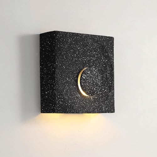 Square Cement Wall Light Fixture, Indoor Detive Sconce Lamp for