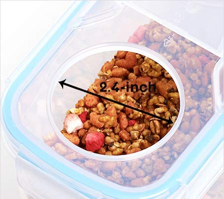 Komax Biokips Cereal Containers Storage Set of 2 – Airtight Food Storage Containers – Cereal Dispenser for All Dry Foods – BPA-Free Cereal Container Set for Pantry Organization and Storage (135 oz) - Thumbnail 3