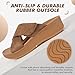 ERGOfoot Adjustable Orthopedic Sandals for Women, Fashion Cross Strap Open Toe Platform Sandals Ladies Soft Cushion Orthotic Slides With Comfortable Plantar Fasciitis Arch Support/Brown