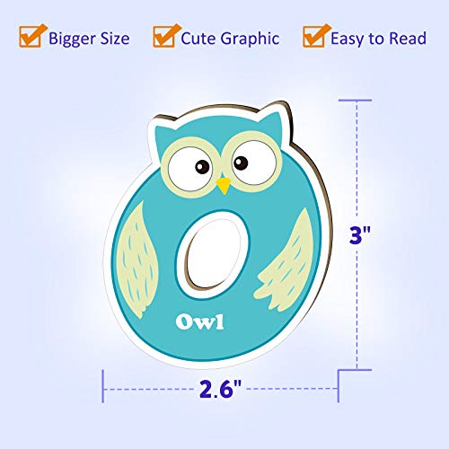 Coogam Magnetbuchstaben 26Pcs Jumbo ABC Alphabet Bunte Tierform Große Großbuchstaben Kühlschrankmagnete Lernspielzeug Set Rechtschreibspiele für Kinder Lernen 3 4 5 Jahre alt