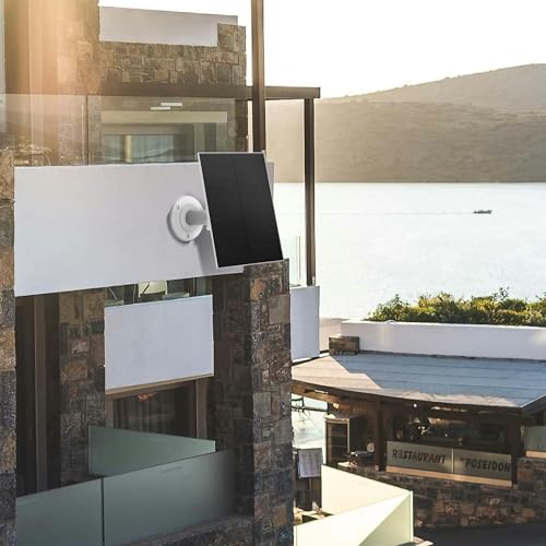 Nicesolar 8W USB-Solarpanel für Sicherheitskameras, IP65 wasserdichtes Solarpanel für den Außenbereich mit verstellbarer Halterung, kompatibel mit wiederaufladbaren Batteriekameras(8W-1 Pack)