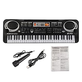 HpLive 61 clés clavier pour enfants, clavier électronique pour piano débutant Clavier électronique portable avec… - Les Beatles, Paul McCartney, John Lennon, RIngo Starr, George Harrison