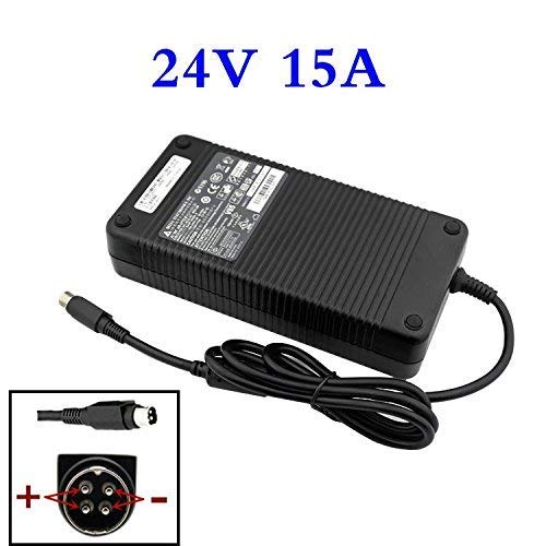 POLISI 24V 15A 3D Printer Power Supply Adapter, Compatible with Ultimaker 2 Series, DC Barrel Connector, Black, 1.021kg