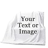 Image Or Text Picture Printed Velvet Plush Fleece Feeling Super Soft Cozy Bedroom/Couch/Sofa Throw B