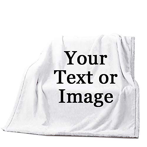 Image Or Text Picture Printed Velvet Plush Fleece Feeling Super Soft Cozy Bedroom/Couch/Sofa Throw Blanket 58X80 Inch(Large) (One Sides Printed) #TOP4