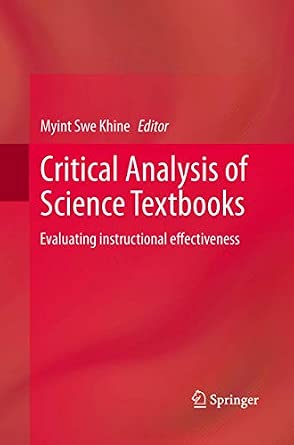 Critical Analysis of Science Textbooks: Evaluating instructional effectiveness 2013th Edition book cover