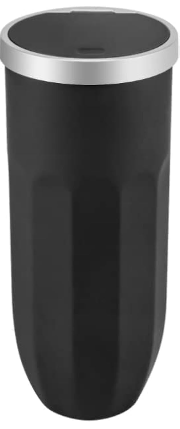 KASTWAVE Car Trash Can with Lid, Vehicle Interior Garbage, Leakproof Vehicle Trash Bin, Van Waste Holder, Used in Car Home Office (Black)