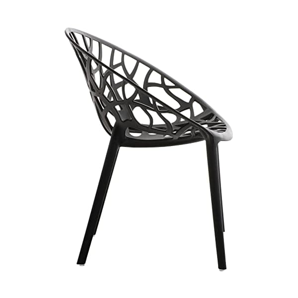 CLP Gartenstuhl Hope 2er Set Schwarz