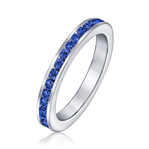 Bague de naissance argent 925 anti-accroche en zircone cubique pour remplacer les bijoux fragiles