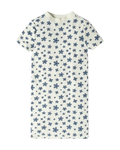 Image of Gap Kids Girl Cotton Classic Short Sleeves High Neck Mini Casual Dress