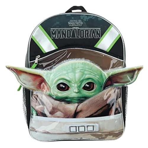 Star Wars Backpack And Lunch Box Set - Bundle With Baby Yoda School Backpack For Boys, Star Wars Lunch Bag, Stickers | Star Wars The Child Backpack #TOP1