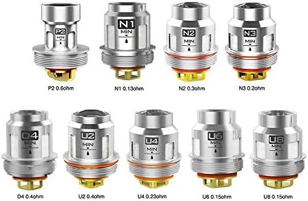 VooPoo Uforce Coils Series U2 0.4Ω/ U4 0.23Ω/ N3 Triple Mesh 0.2Ω/ N1 Mesh 0.13Ω Pack of 5 No Nicotine TPD Compliant (Pack of N3 Triple Mesh 0.2Ω 65-100W)