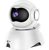Cámara Vigilancia WiFi Interior, QZT 1080P FHD Cámara IP con Visión Nocturna, Motion Detection, AI Seguimiento, 2,4GHz Camara de Vigilancia Sin Cables para Babe Niños Perro Oficina Tienda