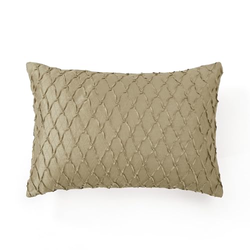 Almohada de cojín decorativo dorada 13 x 18 cm