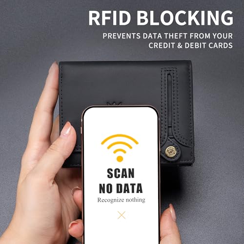 Large Capacity Wallets for Men RFID Blocking Bifold Leather Accordion Credit Card Holder Wallet with 21 Slots, Black3