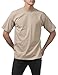 Pro Club Men's Heavyweight Cotton Short Sleeve Crew Neck T-Shirt, Khaki, X-Large