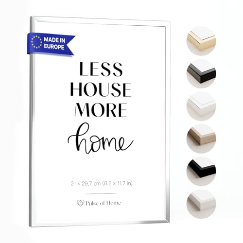 Pulse of Home Alu Silber Matt A4 Bilderrahmen