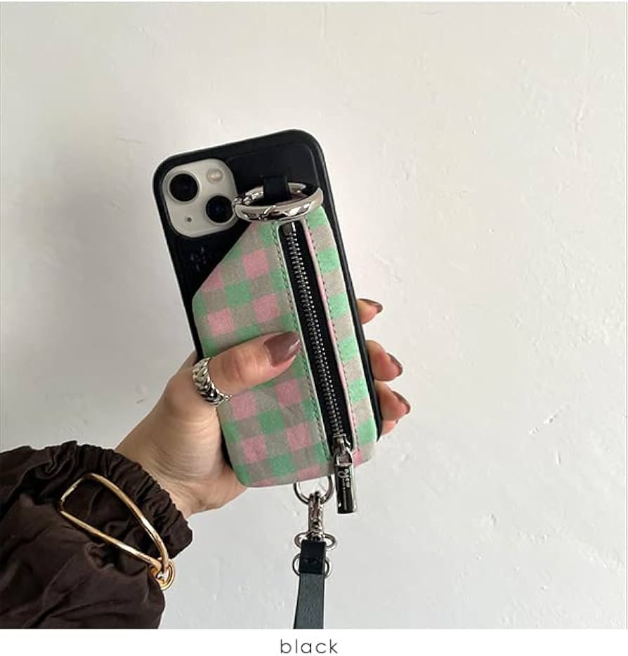 Amazon.co.jp: ajew(エジュー) スマホケース cadenas check leather