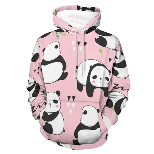 Sweats à capuche panda mignon le cadeau idéal unisexe taille S pour vos proches