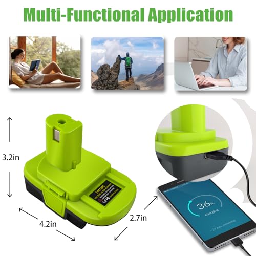 Adaptador de bateria Dewalt para Ryobi, para Dewalt 20V para Ryobi 18V adaptador com carregamento US