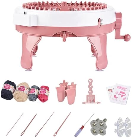 Máquina de tricô, 48 agulhas de tear redondo de tricô inteligente...